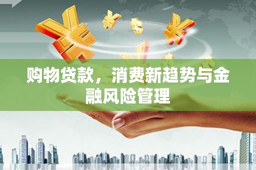 黄南购物贷款，消费新趋势与金融风险管理