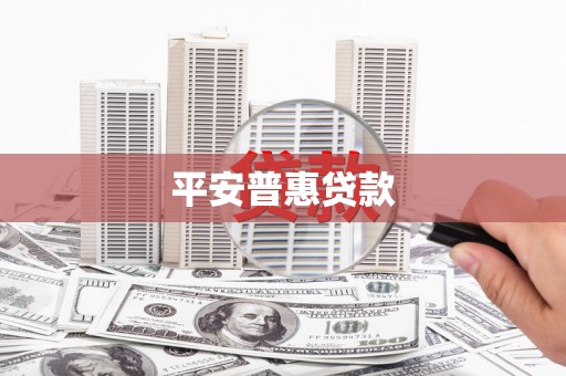 黄南平安普惠贷款