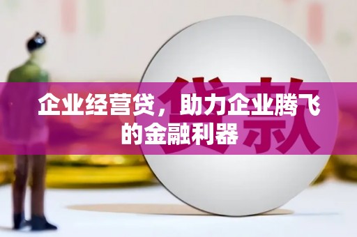 黄南企业经营贷，助力企业腾飞的金融利器