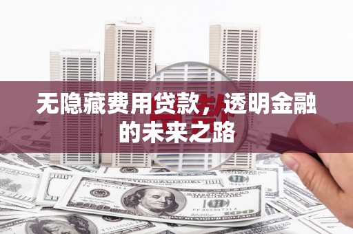 黄南无隐藏费用贷款，透明金融的未来之路