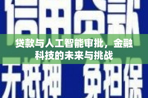 黄南贷款与人工智能审批，金融科技的未来与挑战