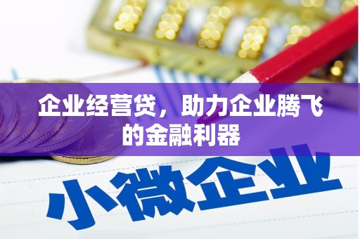 黄南企业经营贷，助力企业腾飞的金融利器