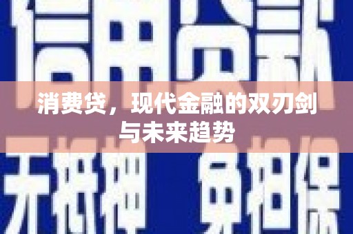 黄南消费贷，现代金融的双刃剑与未来趋势