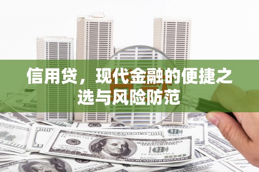 黄南信用贷，现代金融的便捷之选与风险防范