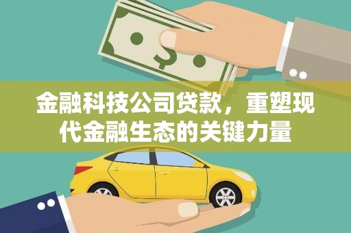 黄南金融科技公司贷款，重塑现代金融生态的关键力量