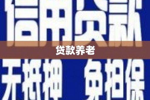 黄南贷款养老