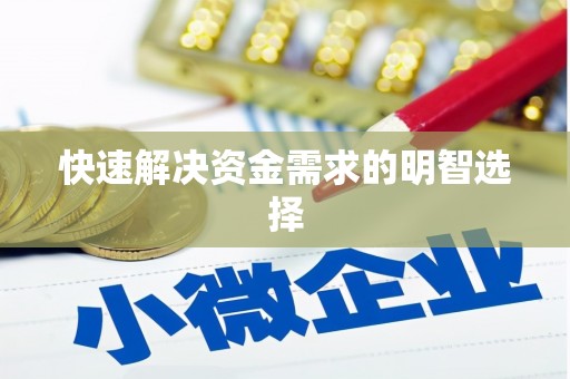 黄南快速解决资金需求的明智选择