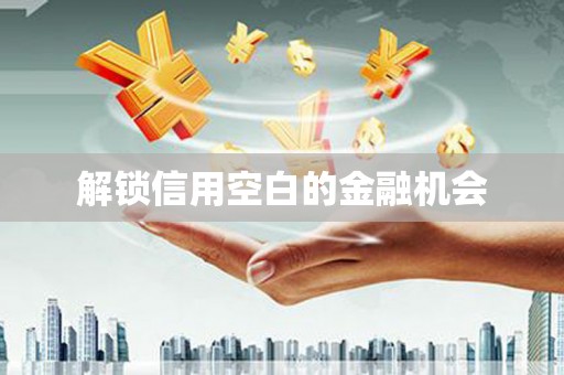 黄南解锁信用空白的金融机会