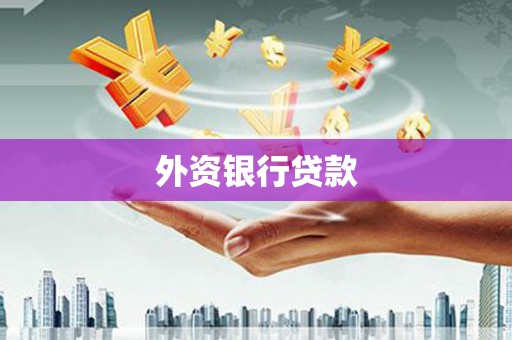 黄南外资银行贷款