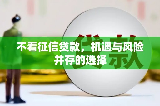 黄南不看征信贷款，机遇与风险并存的选择