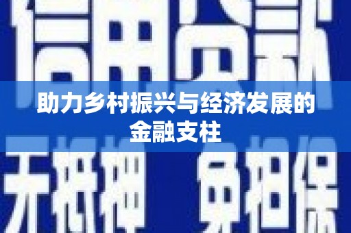黄南助力乡村振兴与经济发展的金融支柱